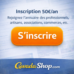 Inscription 50 euros par An . Annuaire web Guadeloupe